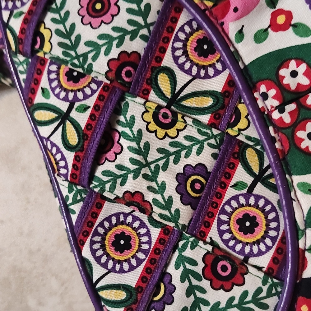 Vera Bradley Viva La Vera Bowler bag in multicolor floral print mint condition - Picture 3 of 5